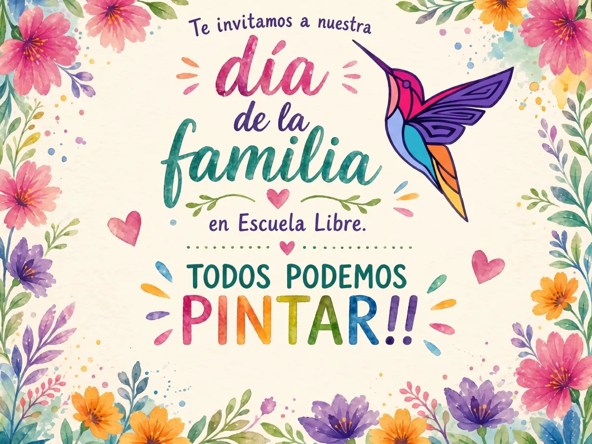 Día de la Familia en Escuela Libre: "Todos podemos pintar" – Un encuentro de arte y comunidad